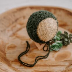 Gorrito Colección Elisabeth color verde con textura