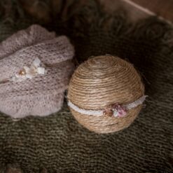 Conjunto de wrap y 2 diademas a juego.