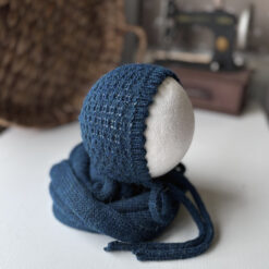 CONJUNTO DE GORRITO CON TEXTURA Y WRAP A JUEGO